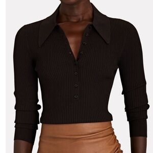 Lance Rib Knit Polo Shirt